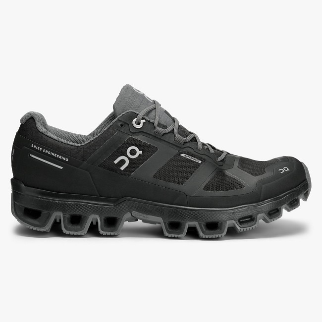 ON Cloudventure Waterproof Womens - Women's Trail Running Shoes NZ-35720 Black/Graphit